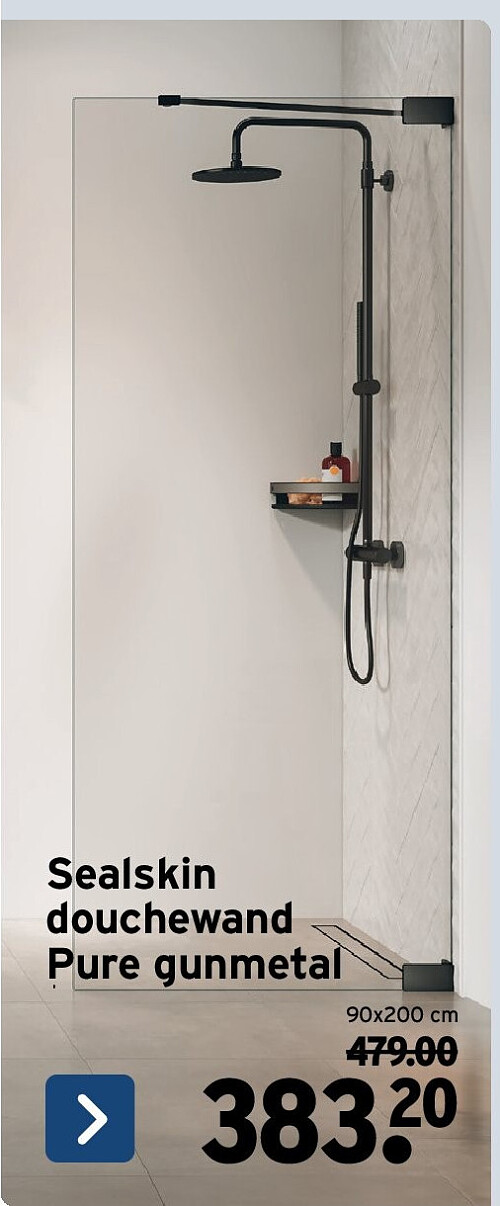 Sealskin douchewand Pure gunmetal