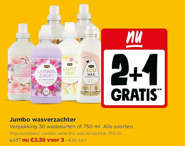 Jumbo wasverzachter