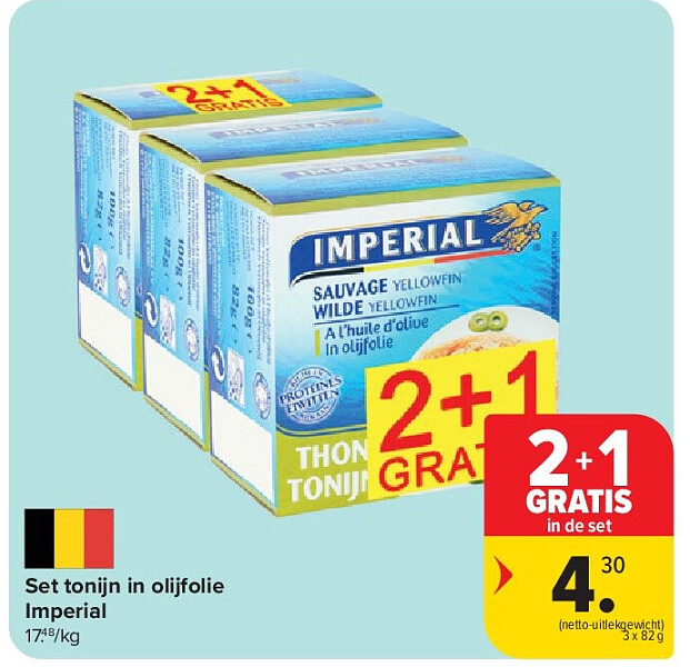Set tonijn in olijfolie Imperial