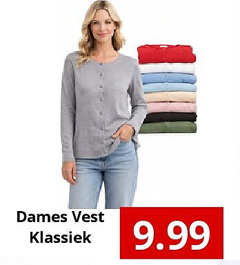 Dames Vest Klassiek