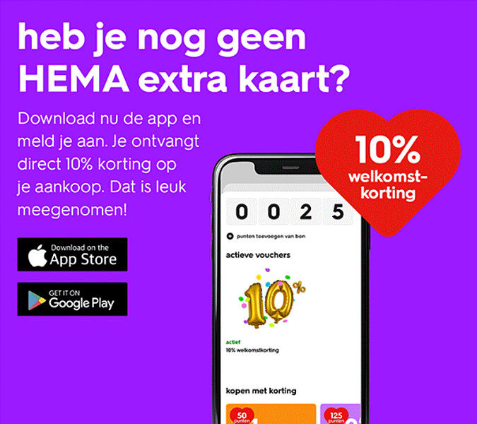 heb je nog geen HEMA extra kaart?