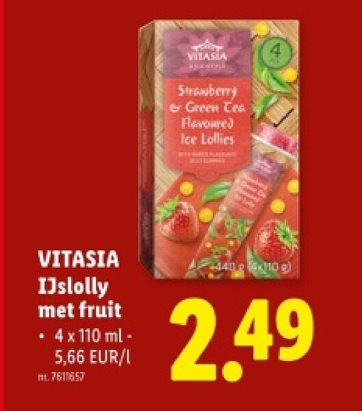 IJslolly met fruit