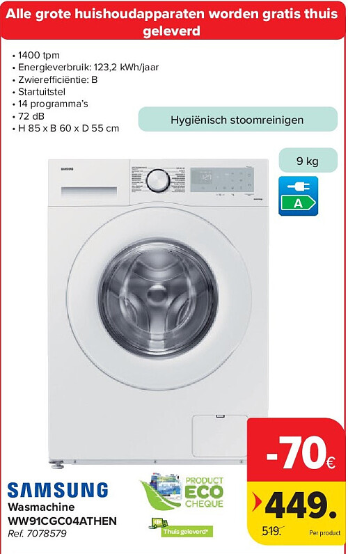 Wasmachine WW91CGC04ATHEN