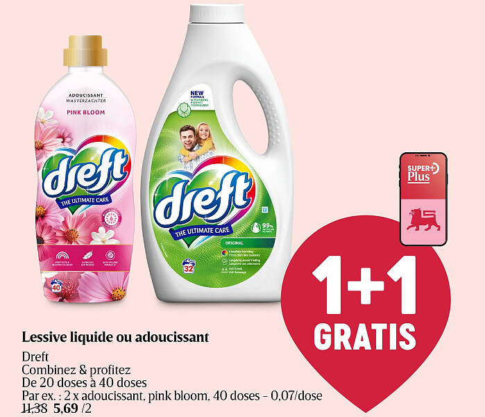 Lessive liquide ou adoucissant