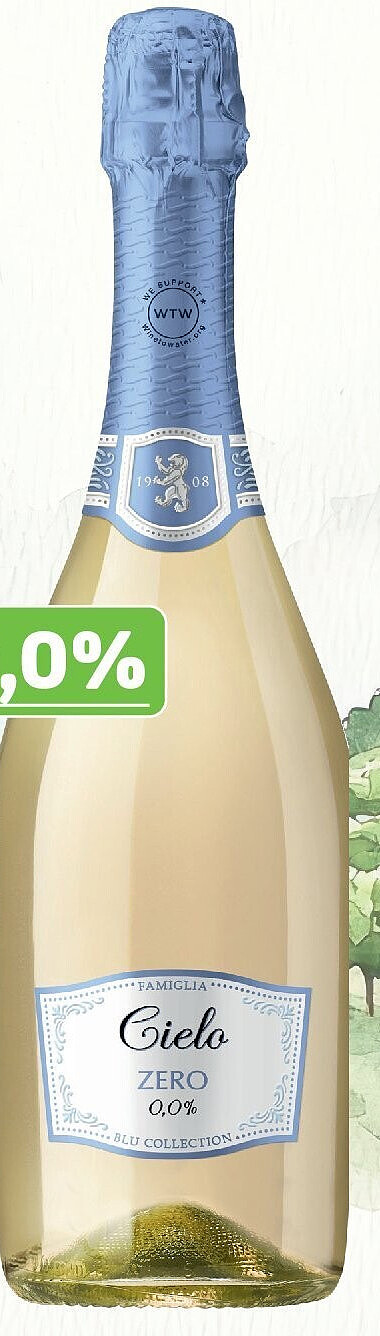 Cielo Zero Sparkling 0,0% 75 cl