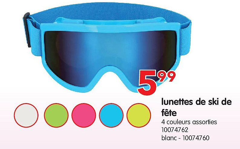 lunettes de ski de fête