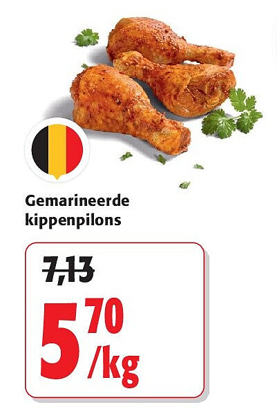 Gemarineerde kippenpilons