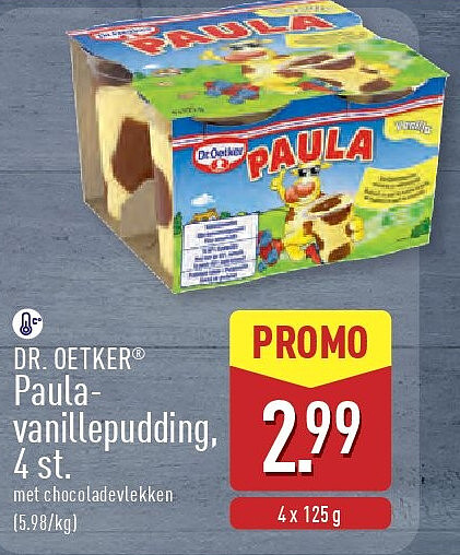Paulavanillepudding, 4st.