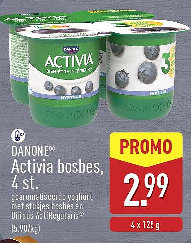 Activia bosbes, 4st.