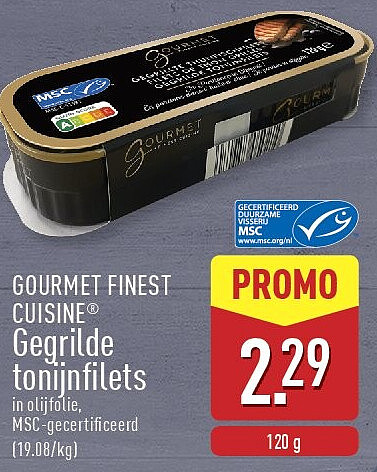 Gegrilde tonijnfilets