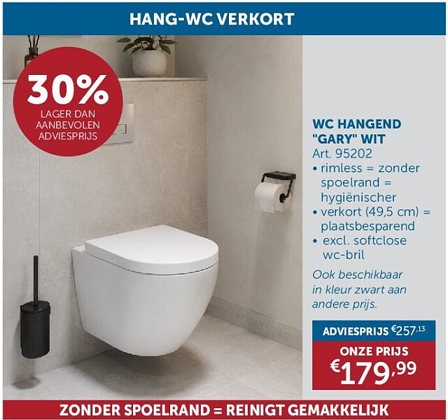 WC HANGEND "GARY" WIT