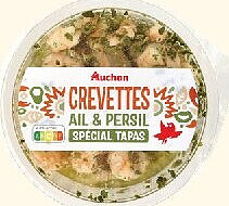 Crevettes ail & persil Auchan