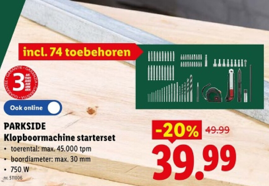 Klopboormachine starterset