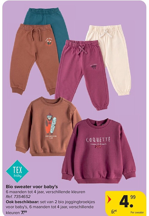 Bio sweater voor baby’s