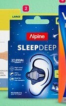 Alpine SleepDeep oordoppen multisize S/M/L