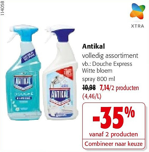 Antikal Douche Express Witte bloem spray 800 ml