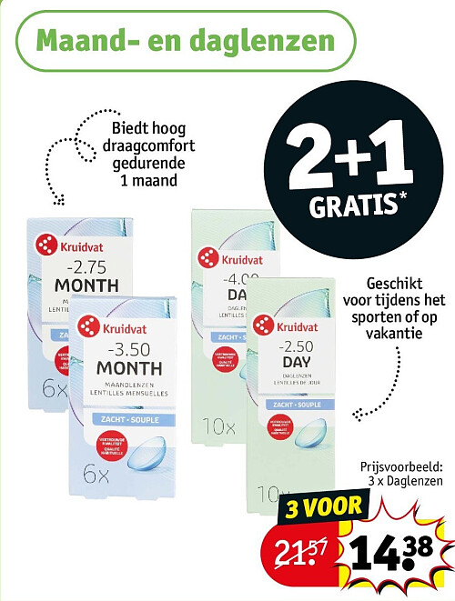 3 x Daglenzen