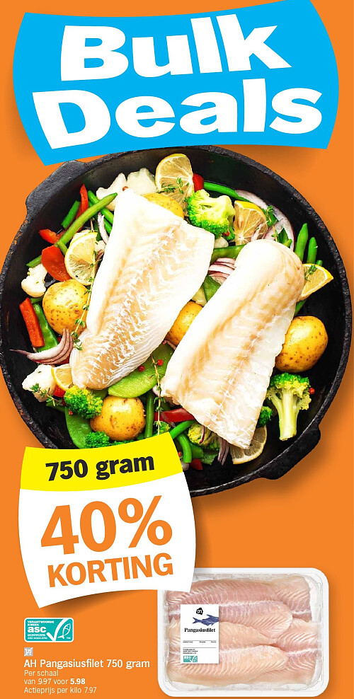 AH Pangasiusfilet 750 gram