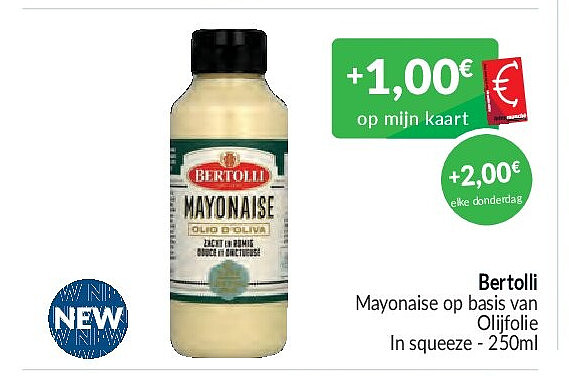 Bertolli Mayonaise op basis van Olijfolie met truffel - 250ml