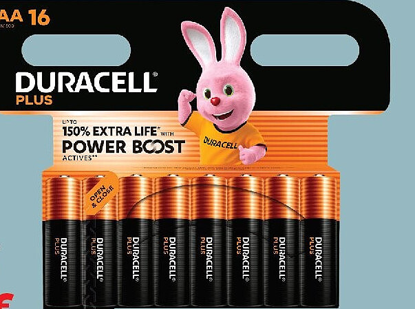 Lot de 16 piles Duracell Plus Powerboost