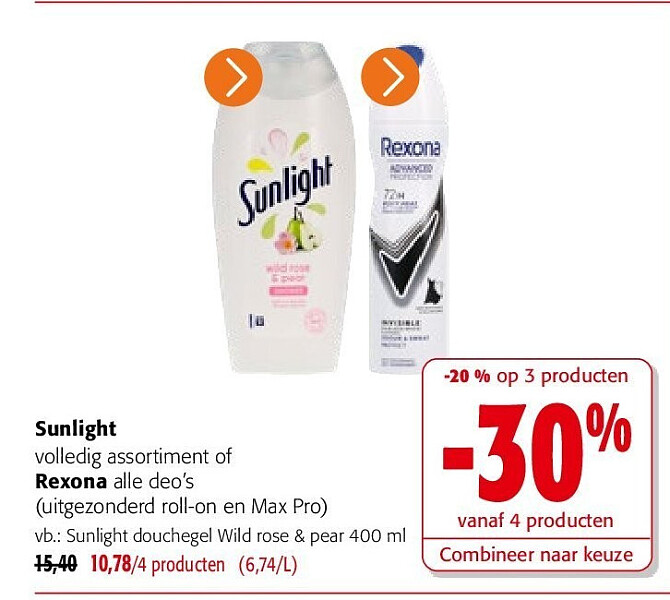 Sunlight douchegel Wild rose & pear 400 ml