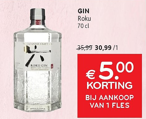 GIN Roku 70 cl