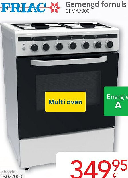 Gemengd fornuis GFMA7000