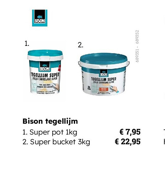 Bison tegellijm