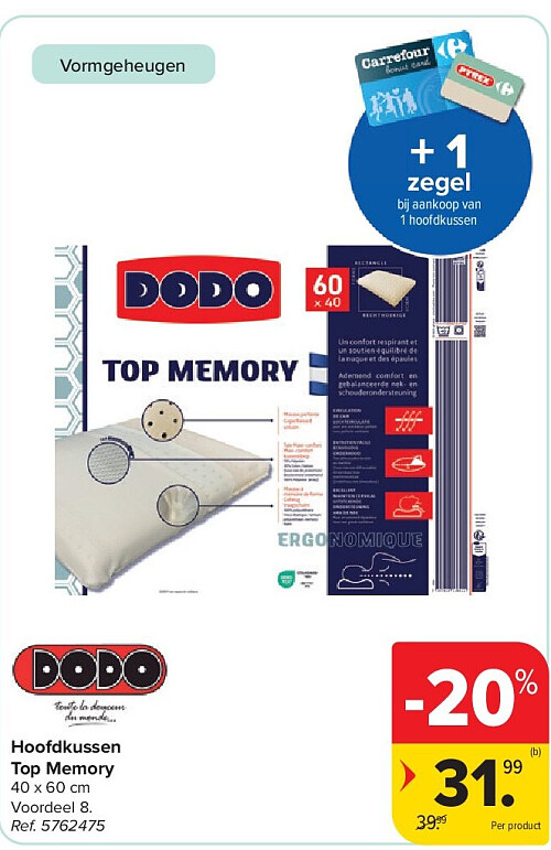 Hoofdkussen Top Memory