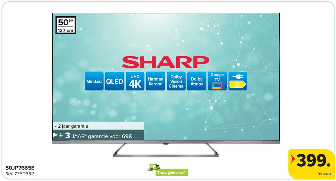 SHARP 50JP7665E QLED TV