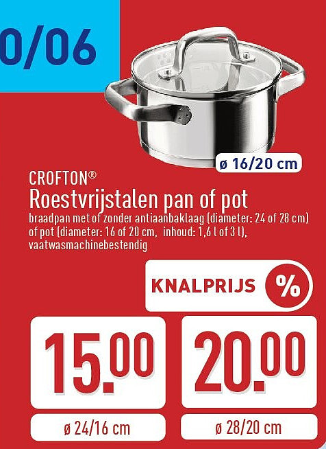 Roestvrijstalen pan of pot