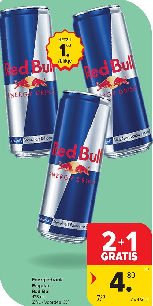 Energiedrank Regular Red Bull