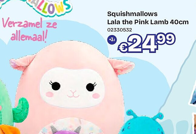 Squishmallows Lala the Pink Lamb 40cm