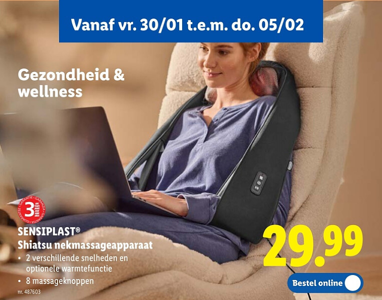 Shiatsu nekmassageapparaat