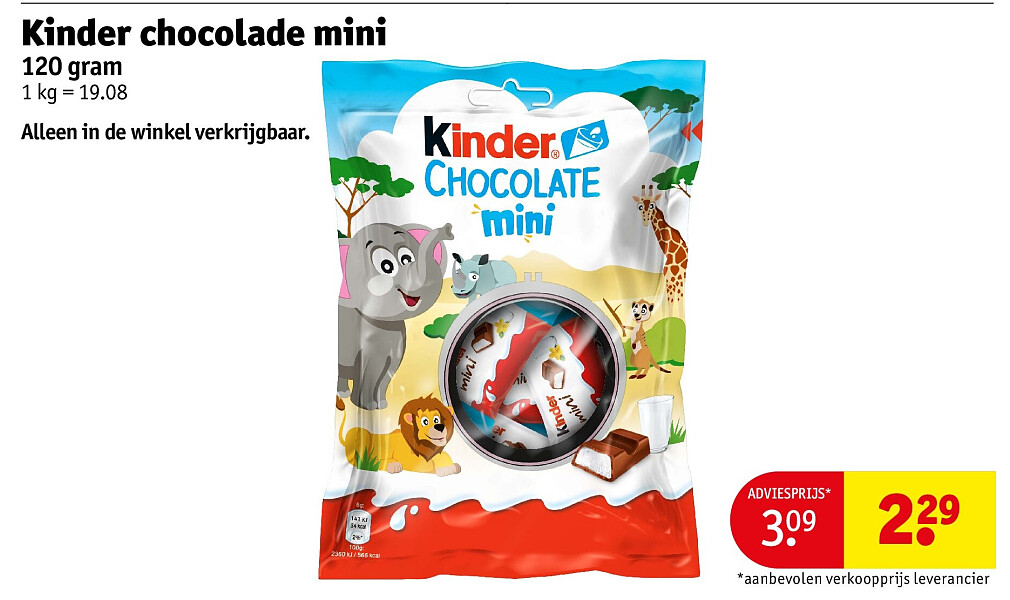 Kinder chocolade mini