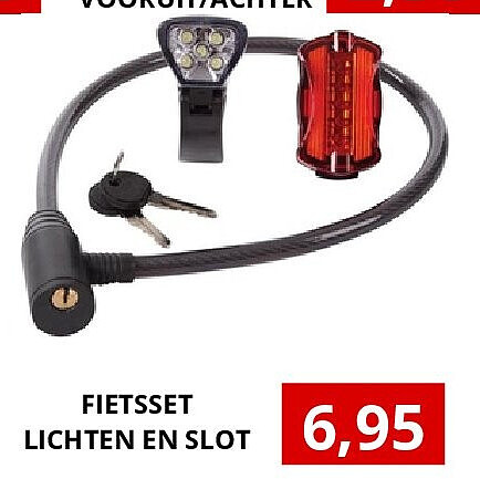 FIETSSET LICHTEN EN SLOT