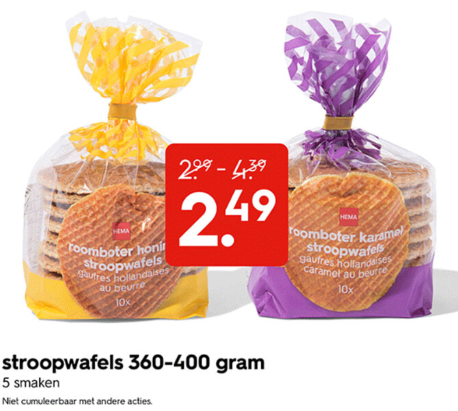 stroopwafels 360-400 gram