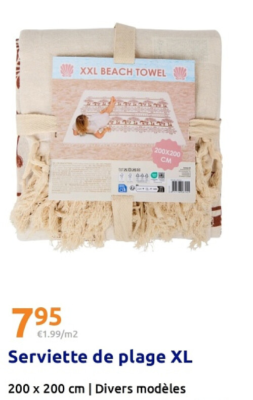 Serviette de plage XL