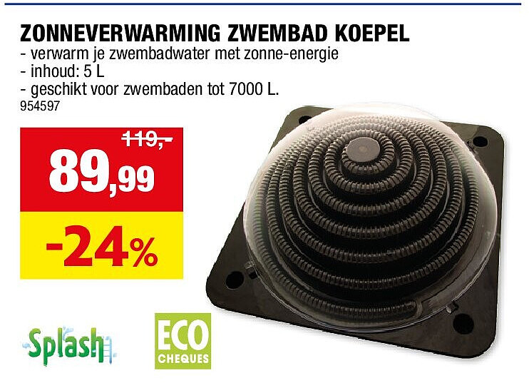 ZONNEVERWARMING ZWEMBAD KOEPEL
