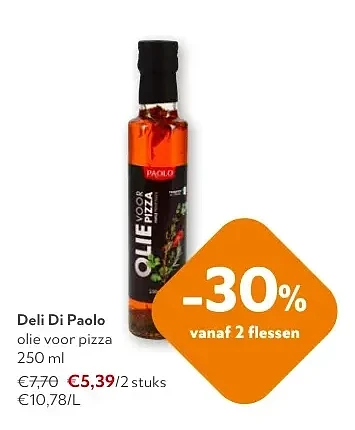 Deli Di Paolo olie voor pizza 250 ml