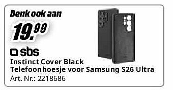 Instinct Cover Black Telefoonhoesje voor Samsung S26 Ultra