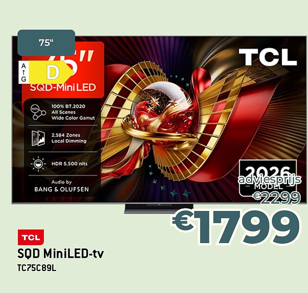 TCL SOD MiniLED-tv TC75C897