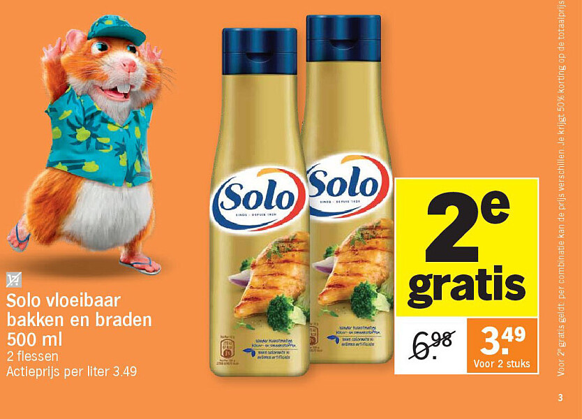Solo vloeibaar bakken en braden 500 ml