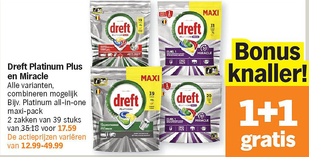 Dreft Platinum Plus en Miracle