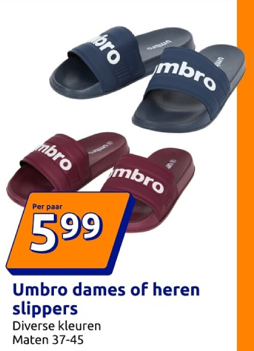 Umbro dames of heren slippers