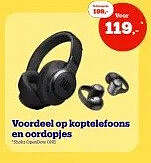 Voordeel op koptelefoons en oordopjes