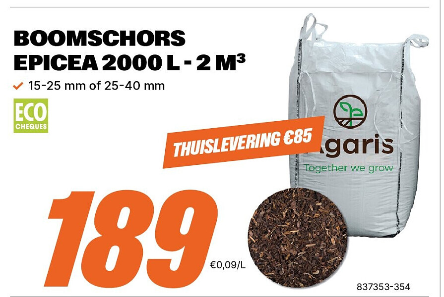 BOOMSCHORS EPICEA 2000 L - 2 M³