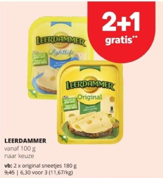 LEERDAMMER original sneetjes 180 g