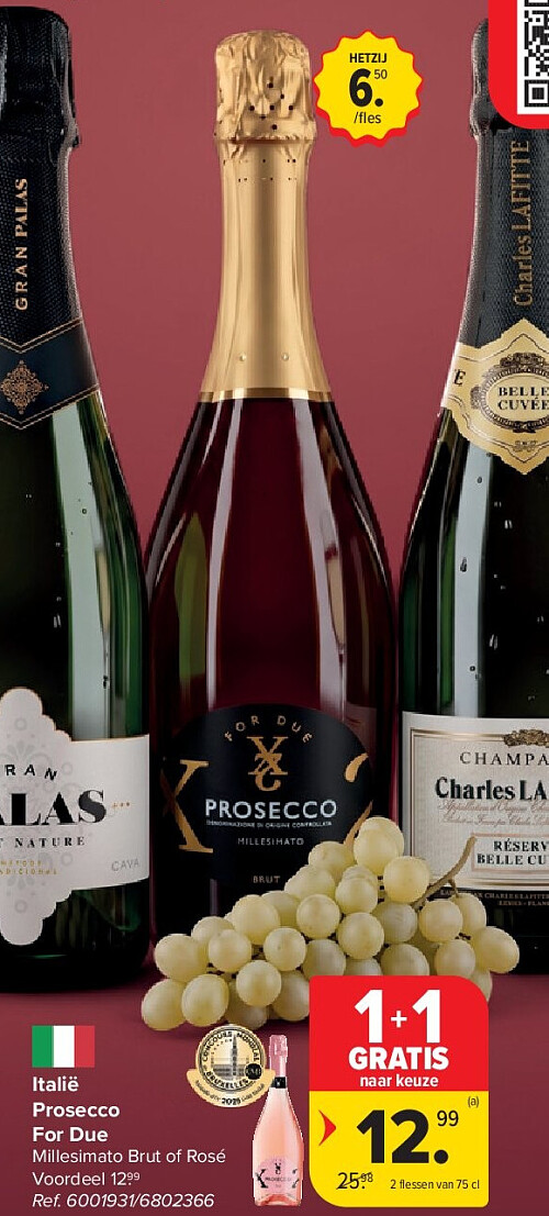 Italië Prosecco For Due