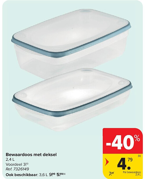 Bewaardoos met deksel